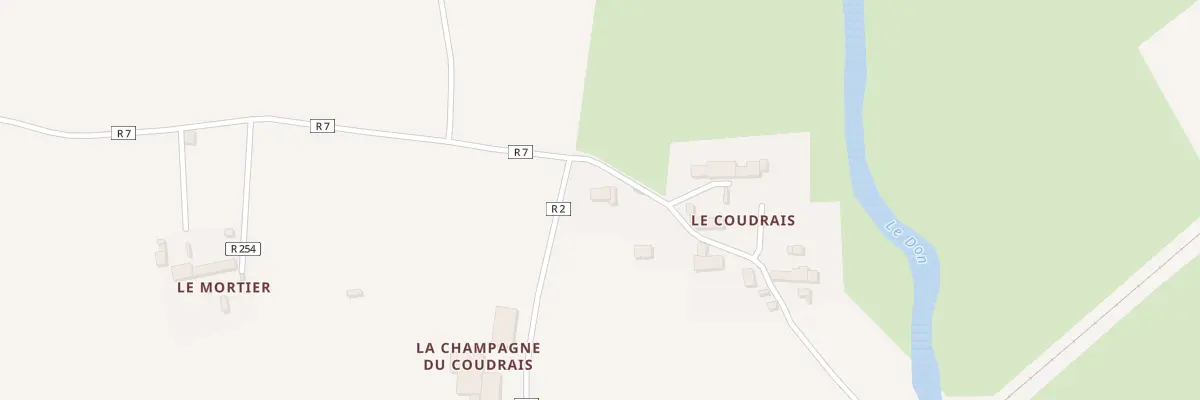 Plan du 201 Les Coudrais à Issé