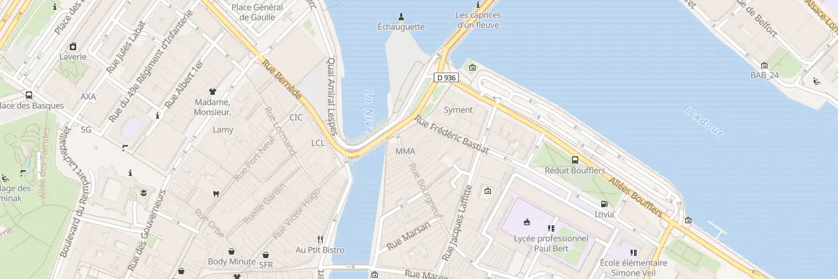 Plan du 3 Rue Bourgneuf à Bayonne