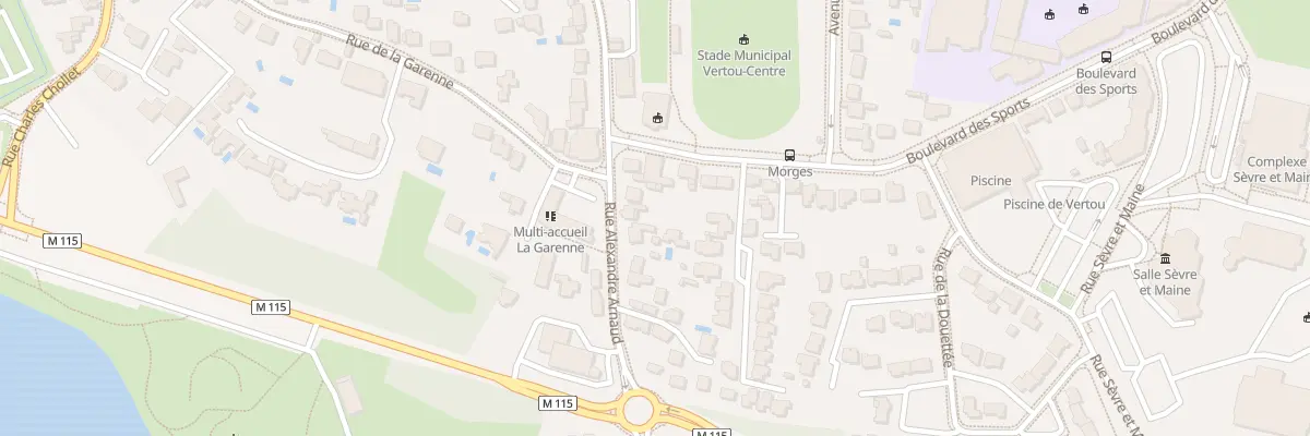 Plan du 10 Rue Alexandre Arnaud à Vertou
