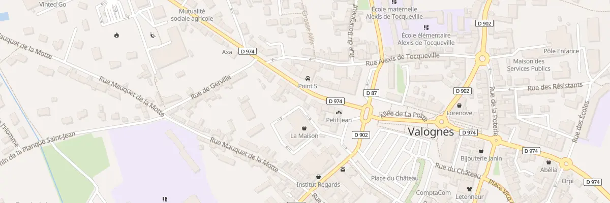 Plan du 9 Bd Felix Buhot à Valognes