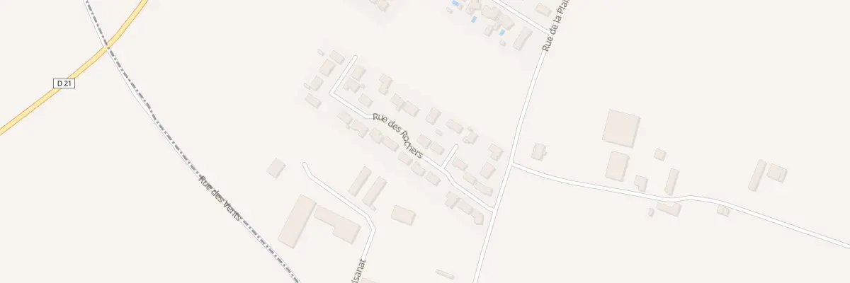 Plan du 10 Rue des rochers au Bernard