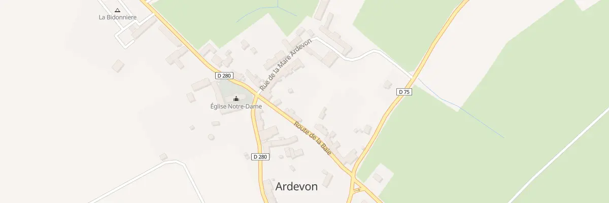 Plan du 5 Rte de la Baie - Ardevon à Pontorson