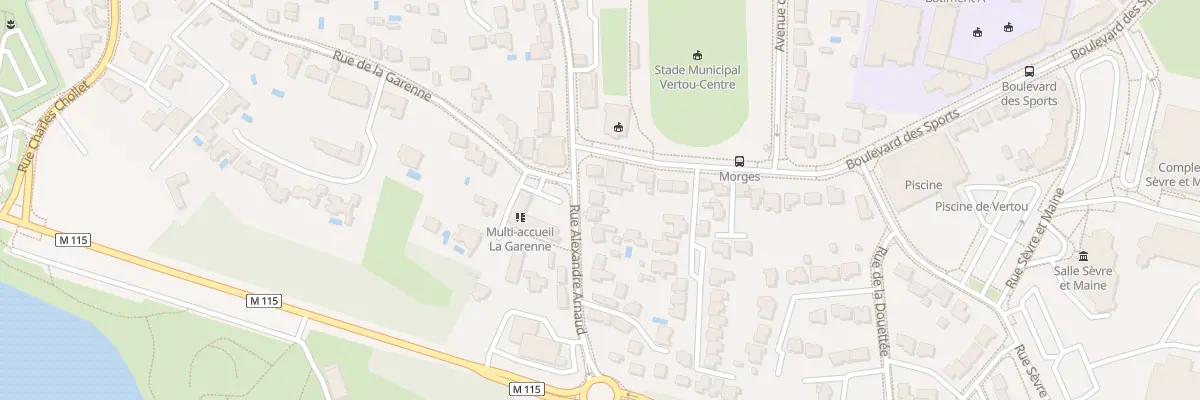 Plan du 8 Rue Alexandre Arnaud à Vertou