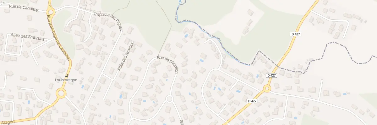 Plan du 25 Rue de l’ Aquilon à Boucau