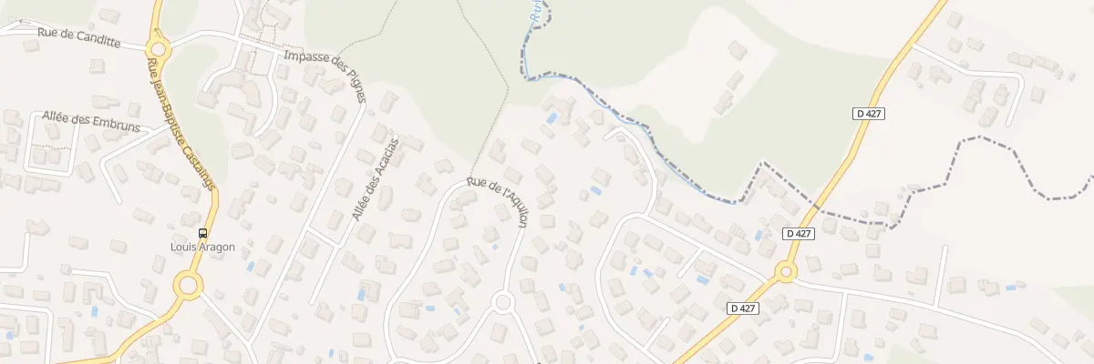 Plan du 23 Rue de l’ Aquilon à Boucau