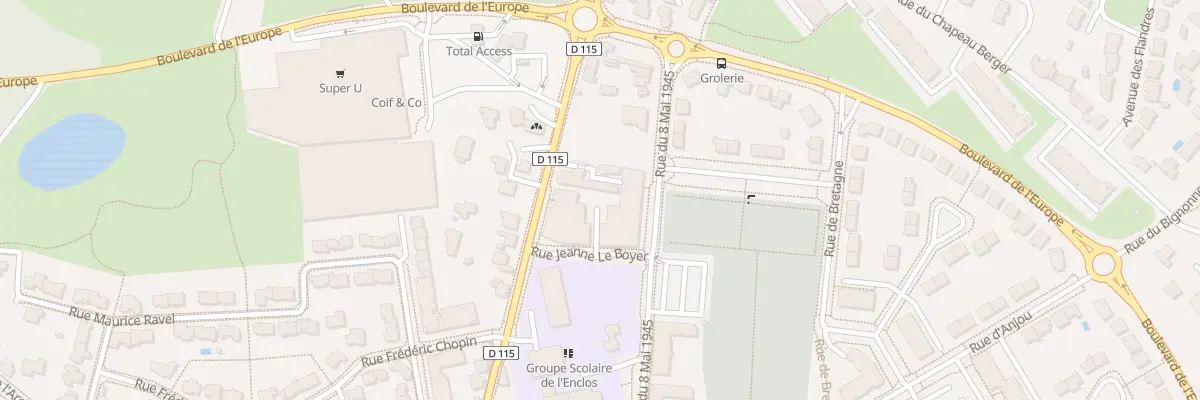 Plan du 3 Rue Jeanne Le Boyer à Vertou