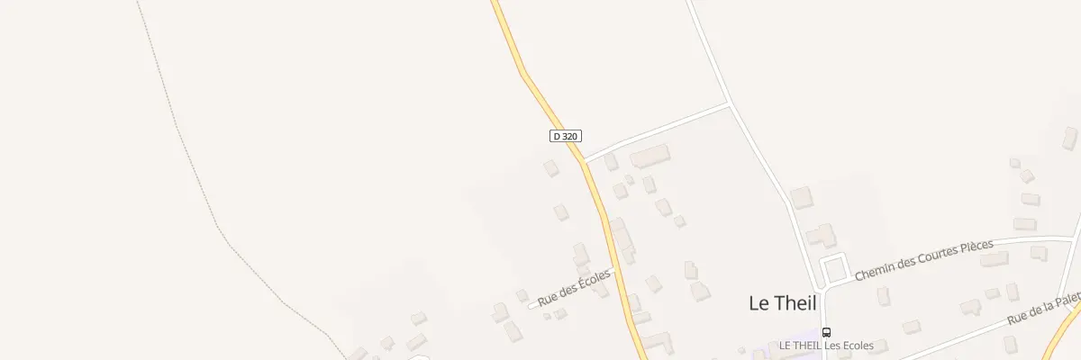 Plan du 37 Rue des Ecoles - Le Theil à Gonneville-Le Theil