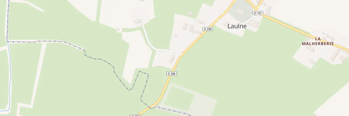Plan du 5000 Les Mares à Laulne