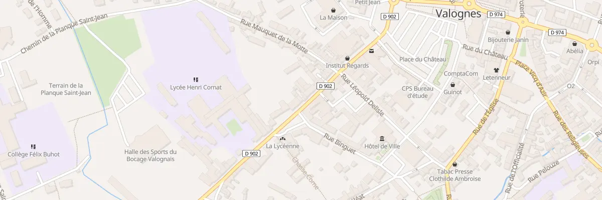 Plan du 26 Rue Henri Cornat à Valognes