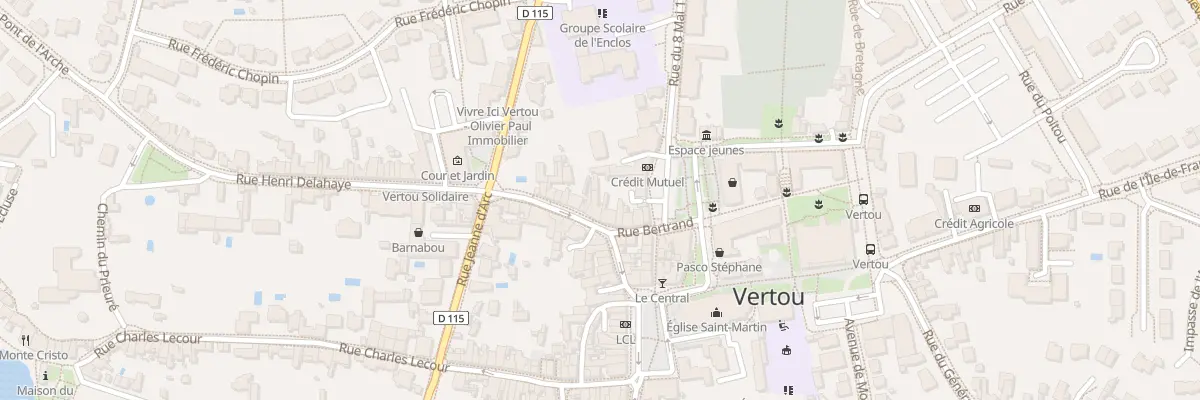 Plan du 67 Rue Henri Delahaye à Vertou