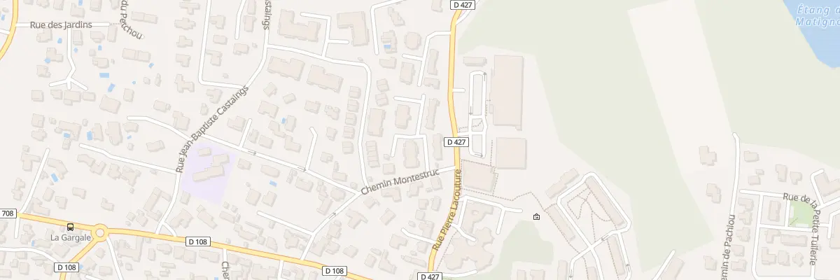 Plan du 1 All des Coteaux à Boucau
