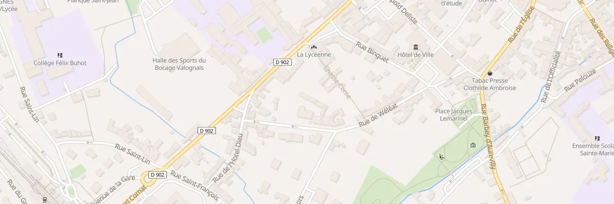 Plan du 28B Rue de Wéléat à Valognes