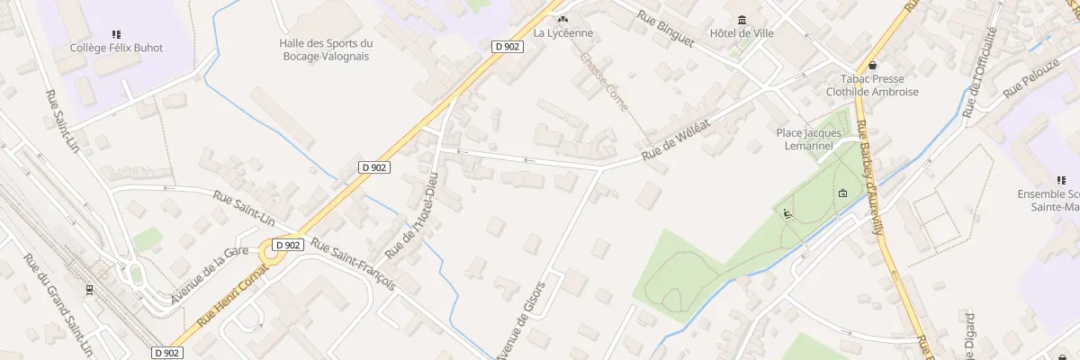 Plan du 17 Rue de Wéléat à Valognes