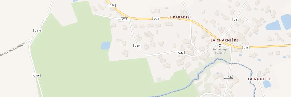 Plan du 419 La Charnière à Beaufou
