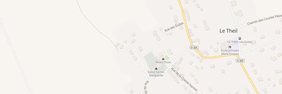 Plan du 8 Rue de l’Eglise - Le Theil à Gonneville-Le Theil