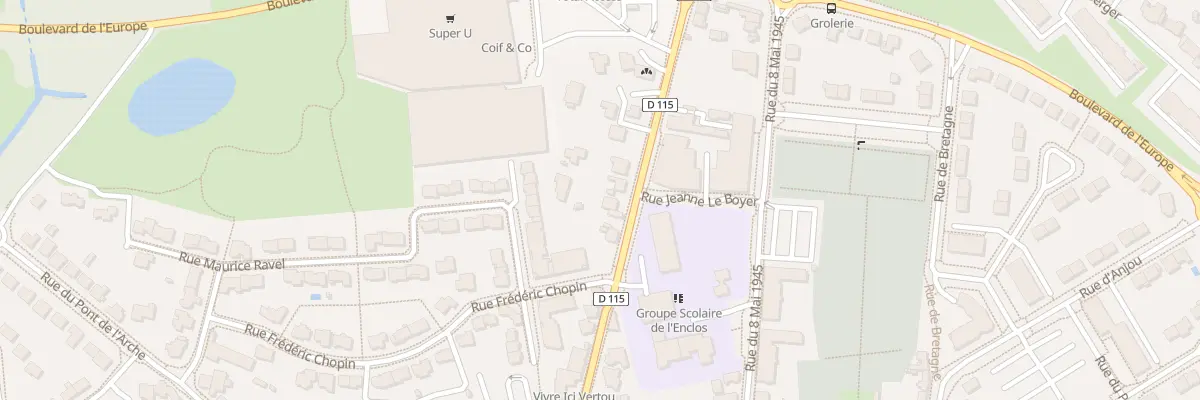 Plan du 23 Rue du Onze Novembre 1918 à Vertou