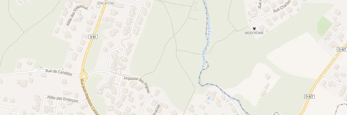Plan du 18 All des Pins à Boucau