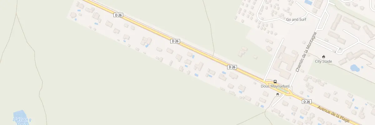 Plan du 1939 Av de la Plage à Ondres
