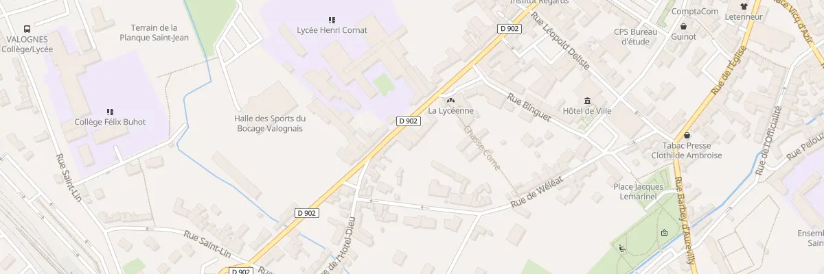 Plan du 27 Rue Henri Cornat à Valognes