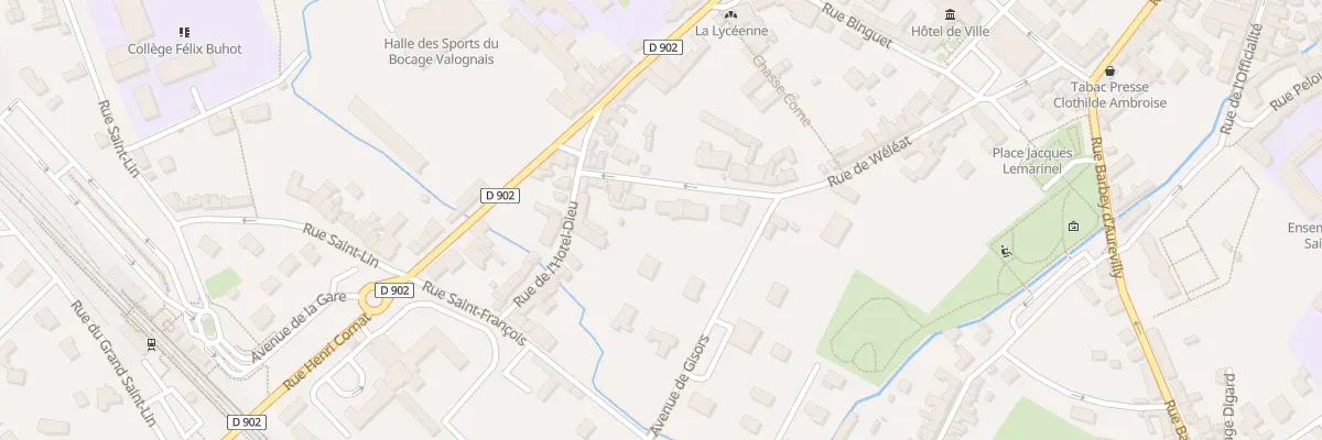 Plan du 17B Rue de Wéléat à Valognes