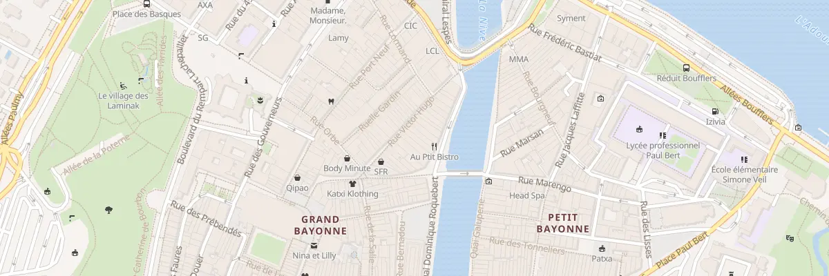 Plan du 23 Rue Victor Hugo à Bayonne