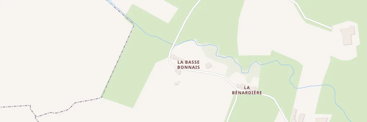 Plan du 3 La Basse Bonnais à Gosné