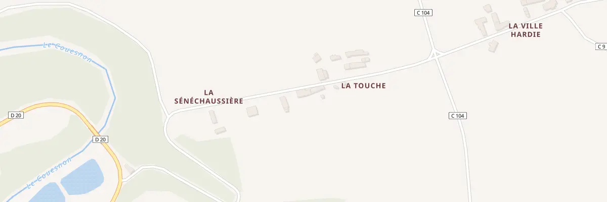 Plan du 6 La Touche à Vieux-Vy-sur-Couesnon