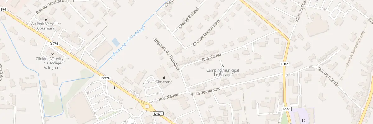 Plan du 5 Rue Neuve à Valognes