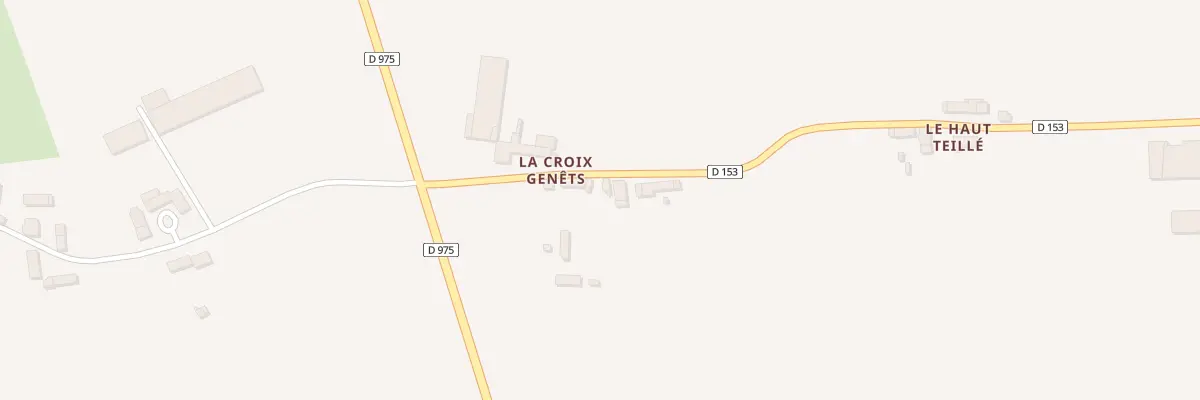 Plan du 3 La Croix Genets à Sacey