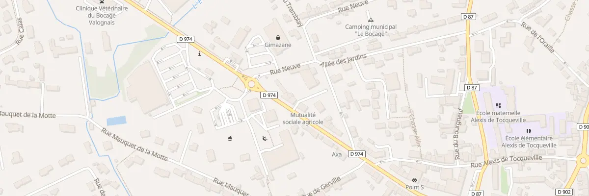 Plan du 30B Bd Felix Buhot à Valognes