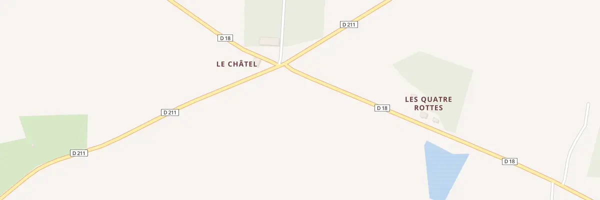 Plan du 2 Le Chatel à Chauvigné