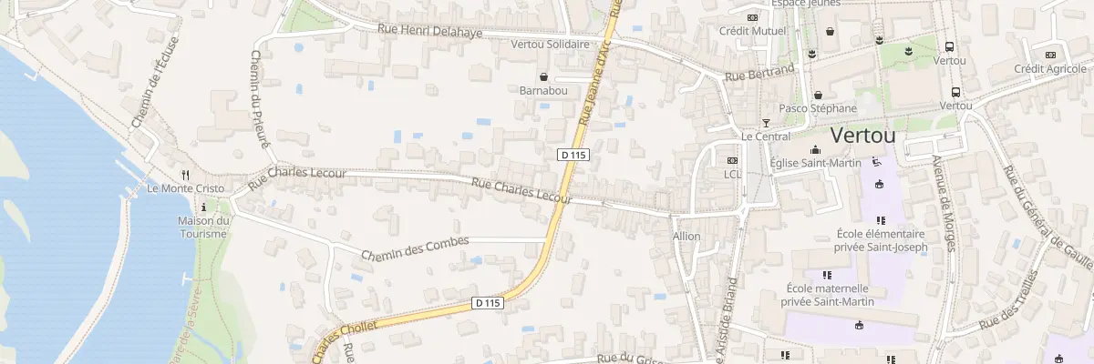 Plan du 1 Rue Jeanne d’Arc à Vertou