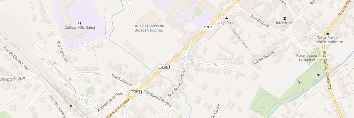 Plan du 43 Rue Henri Cornat à Valognes