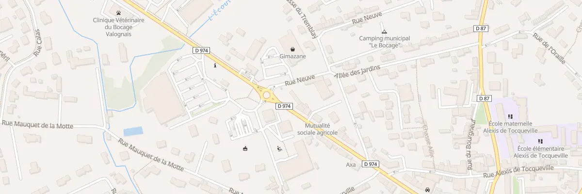 Plan du 34 Bd Felix Buhot à Valognes
