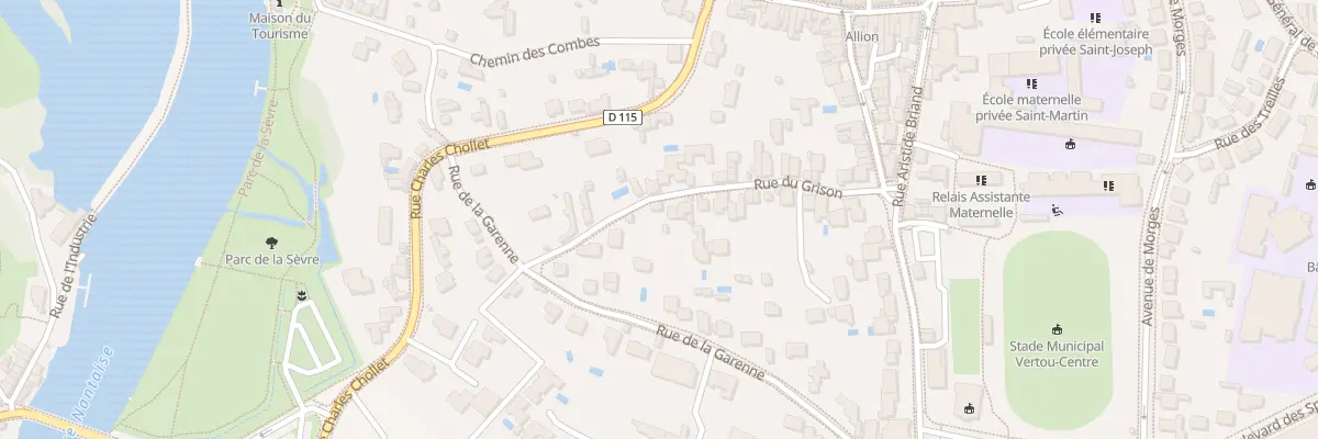 Plan du 25 Rue du Grison à Vertou
