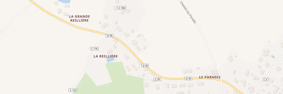 Plan du 21 La Reillière à Beaufou