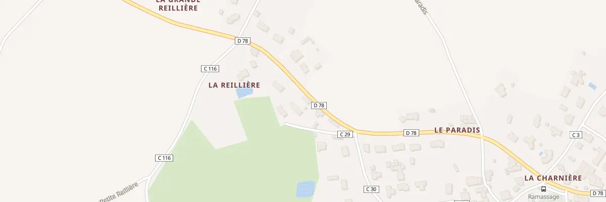 Plan du 24 La Reillière à Beaufou
