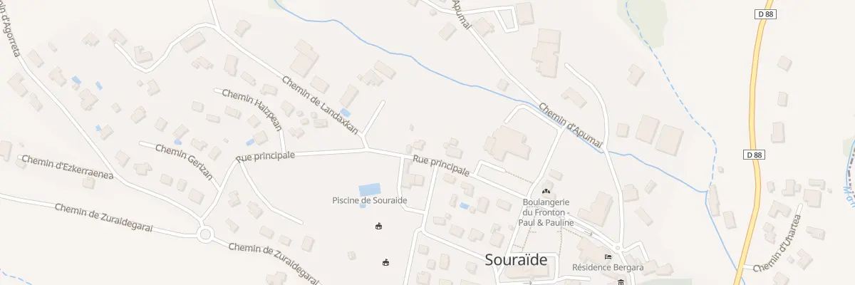 Plan du 28 Rue principale à Souraïde