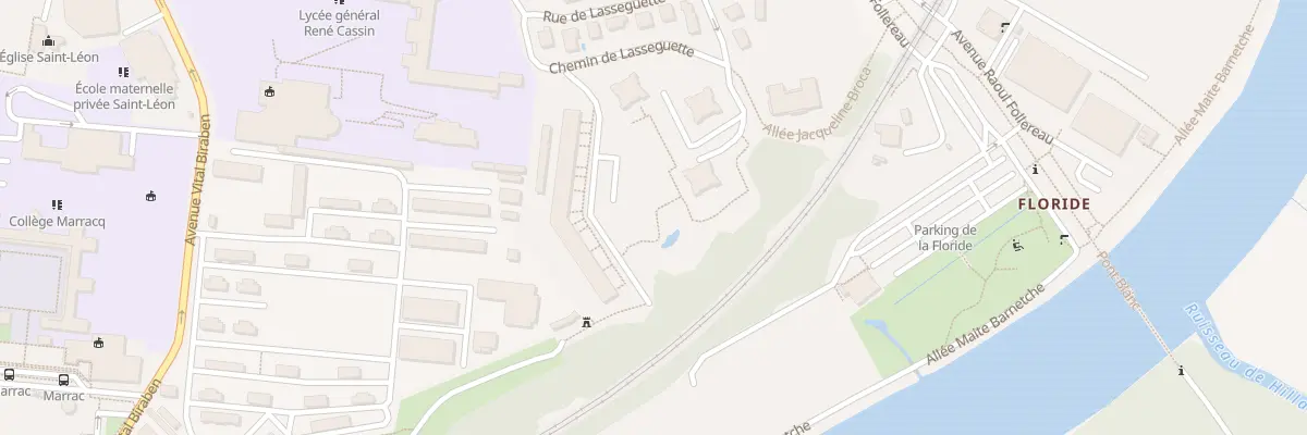 Plan du 8 Che de Lasseguette à Bayonne