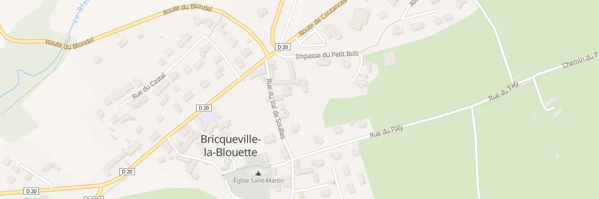 Plan du 7 Rue du Val de Soulles à Bricqueville-la-Blouette