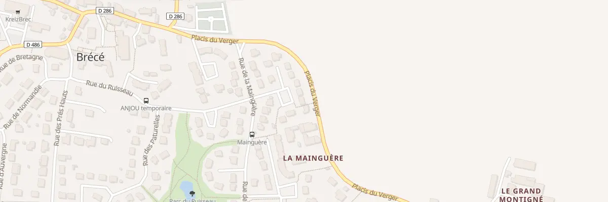 Plan du 5273 Placis du Verger à Brécé