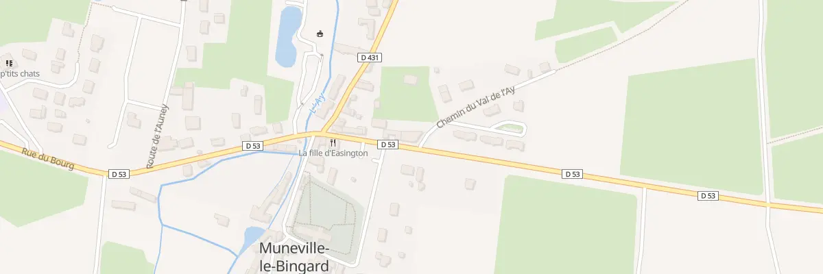 Plan du 2 Rue du Bourg à Muneville-le-Bingard