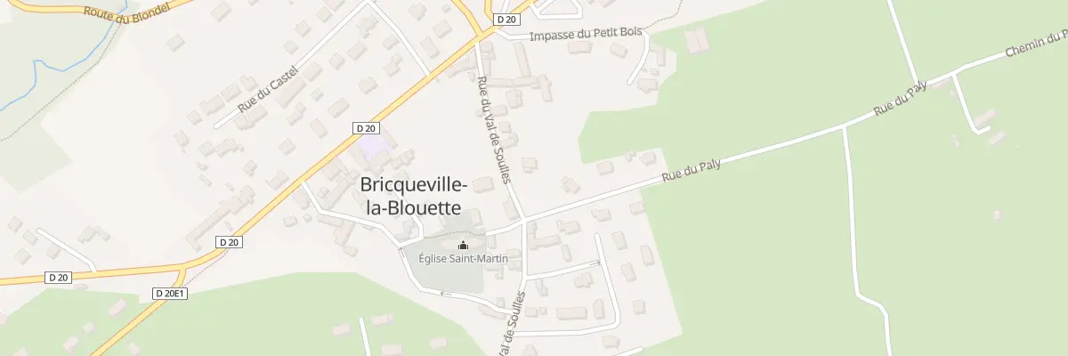 Plan du 15 Rue du Val de Soulles à Bricqueville-la-Blouette