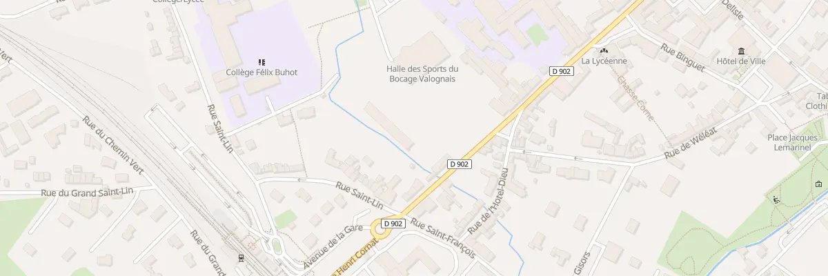 Plan du 48 Rue Henri Cornat à Valognes