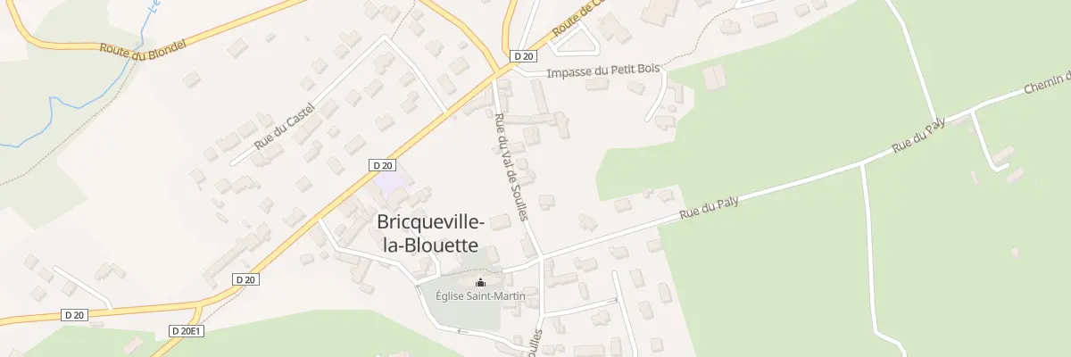 Plan du 13 Rue du Val de Soulles à Bricqueville-la-Blouette