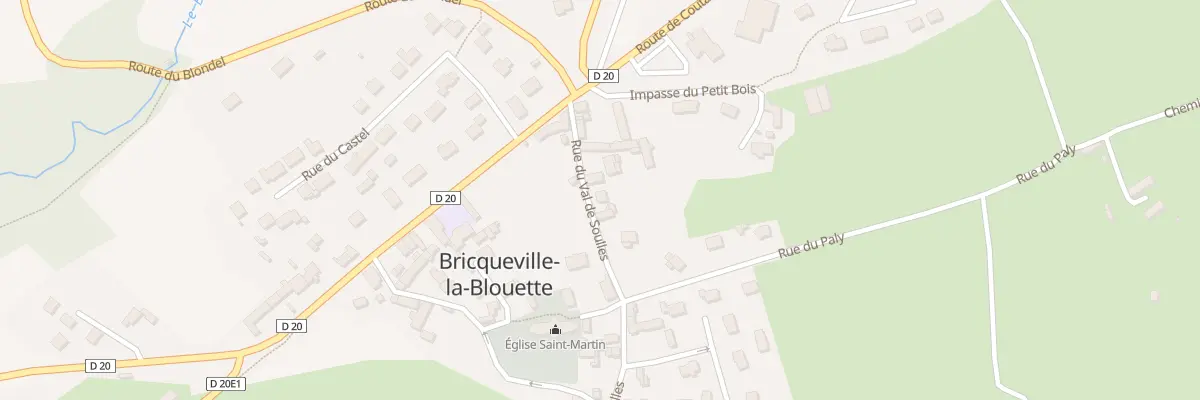 Plan du 11 Rue du Val de Soulles à Bricqueville-la-Blouette