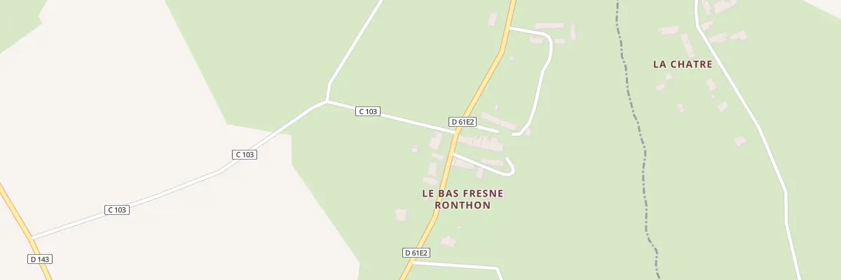 Plan du 3 Rte du Fresne - Ronthon à Dragey-Ronthon