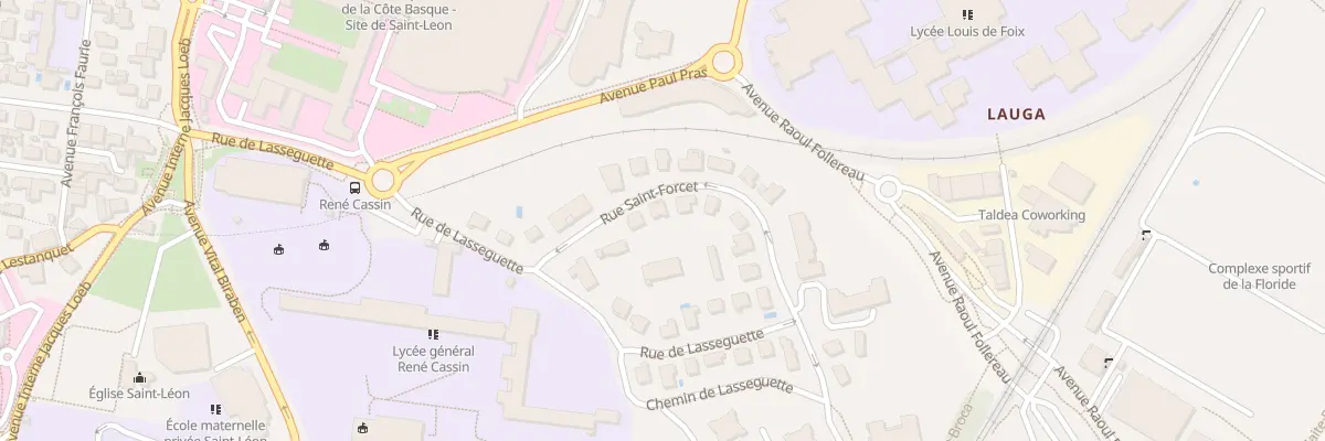 Plan du 8 Rue Saint-Forcet à Bayonne