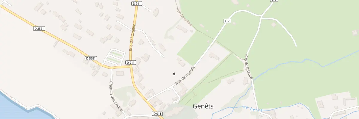 Plan du 5 Rte de Roumilly à Genêts