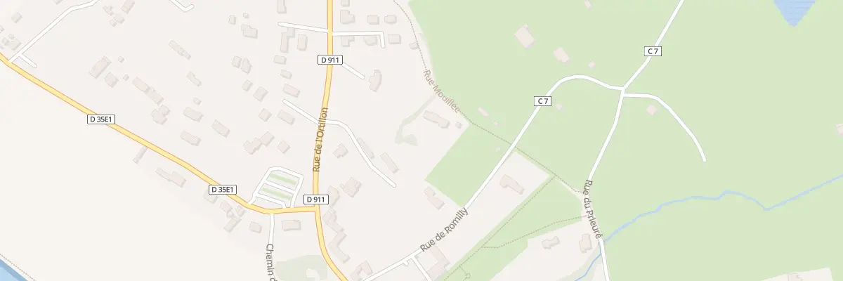 Plan du 7 Rue de Romilly à Genêts